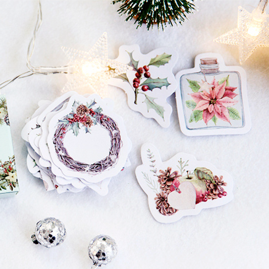 Christmas Flowers Decorative Stickers