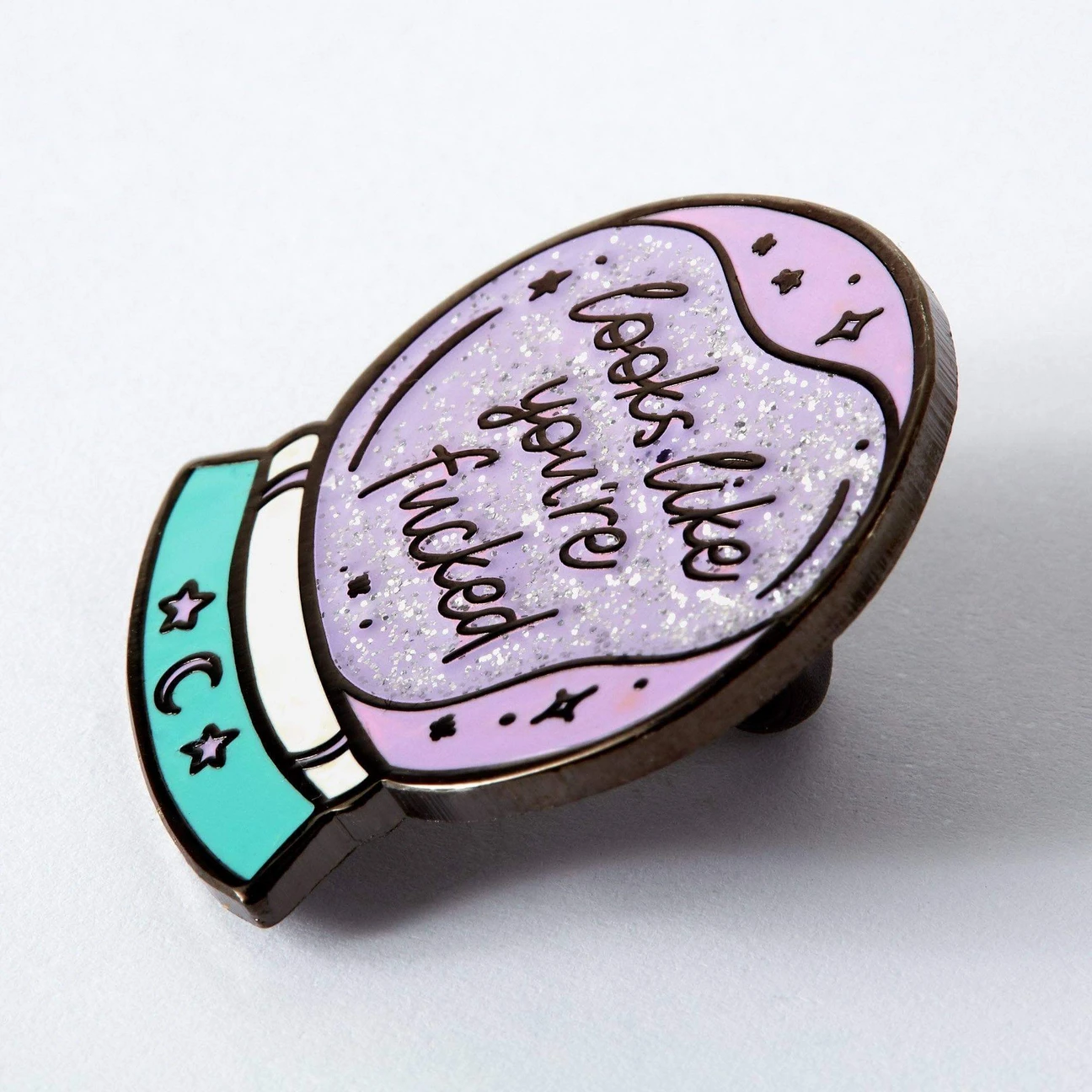 Crystal Ball Enamel Pin