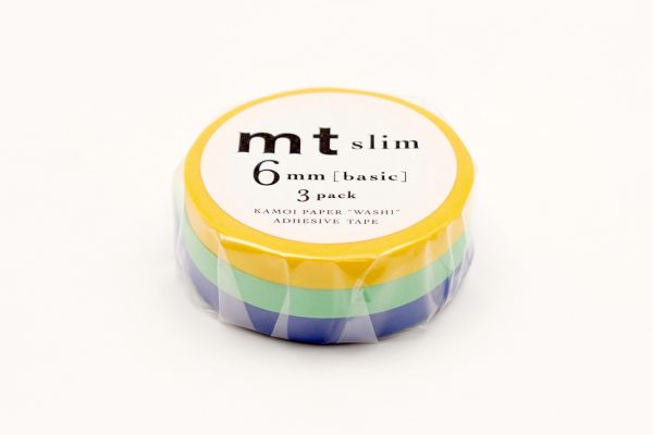 MT Washi Slim Masking Tape (6mm) (Pack of 3)