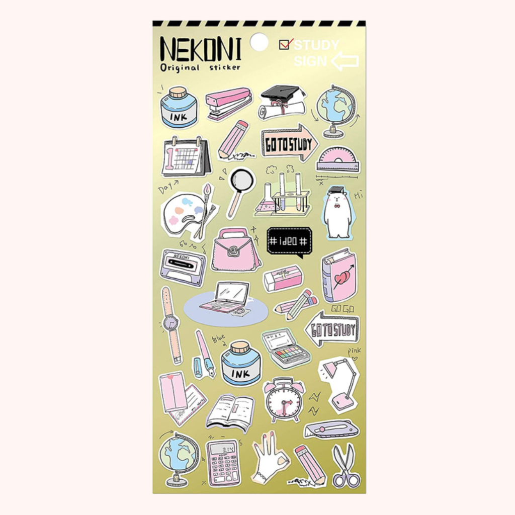 Nekoni Student Life Stickers