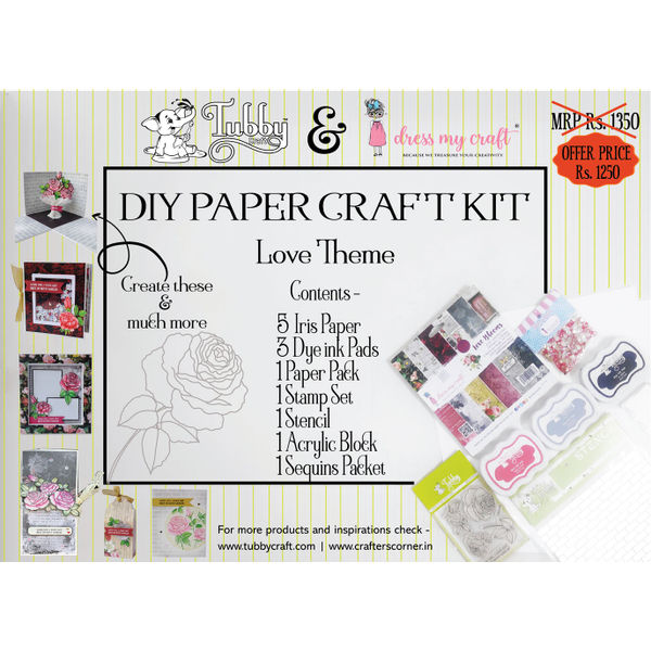Tubby Craft DIY PAPER CRAFT KIT - LOVE THEME