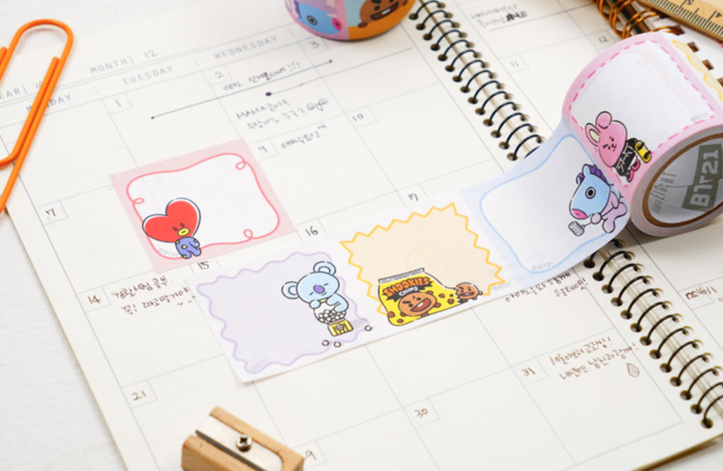 BT21 OFFICIAL STICKY ROLL MEMOPAD