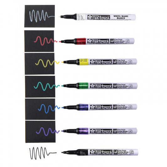 Sakura Pen-touch Marker Fine set of 8 assorted colors