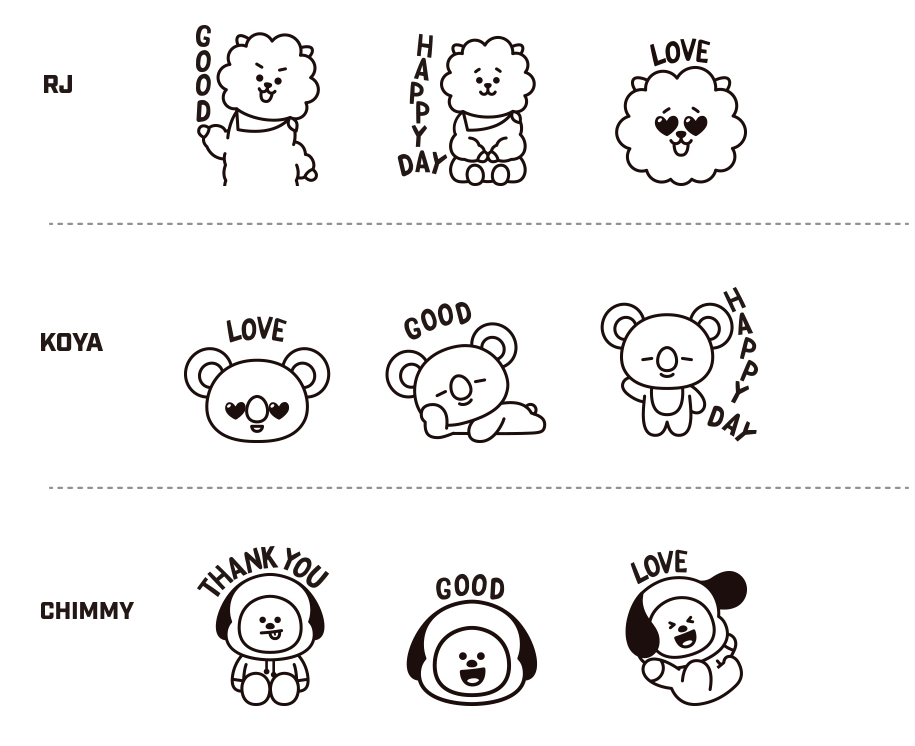 BT21 OFFICIAL STAMP