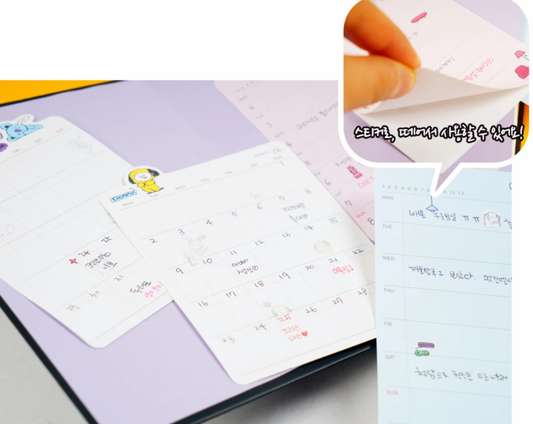 BTS BT21 OFFICIAL DIARY STICKER| PLANNER