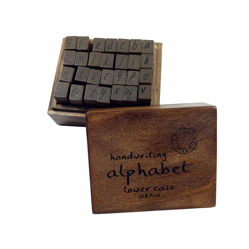 28 Pcs/set Kawaii Handwriting Alphabet Stamp
