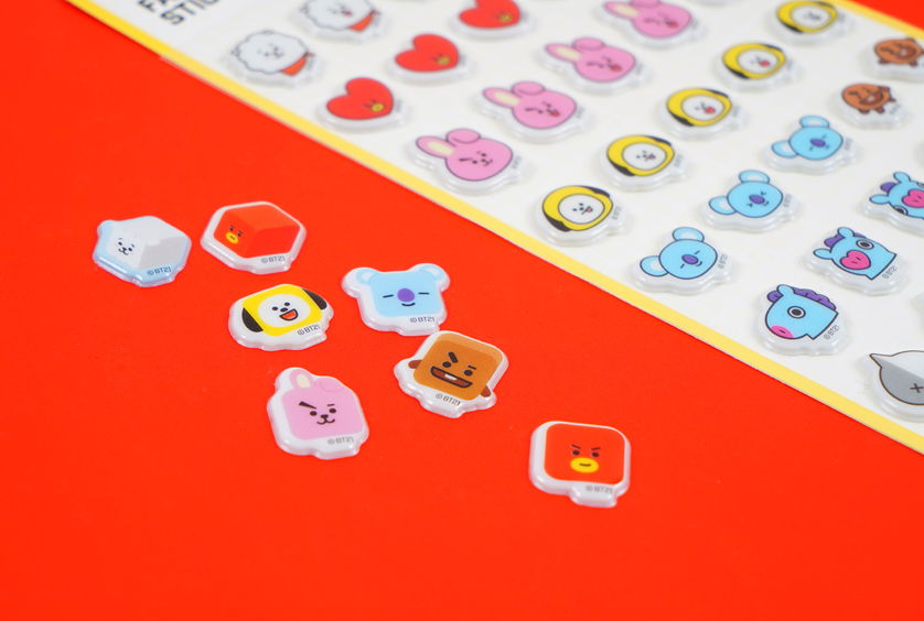 BTS BT21 OFFICIAL FACE STICKER