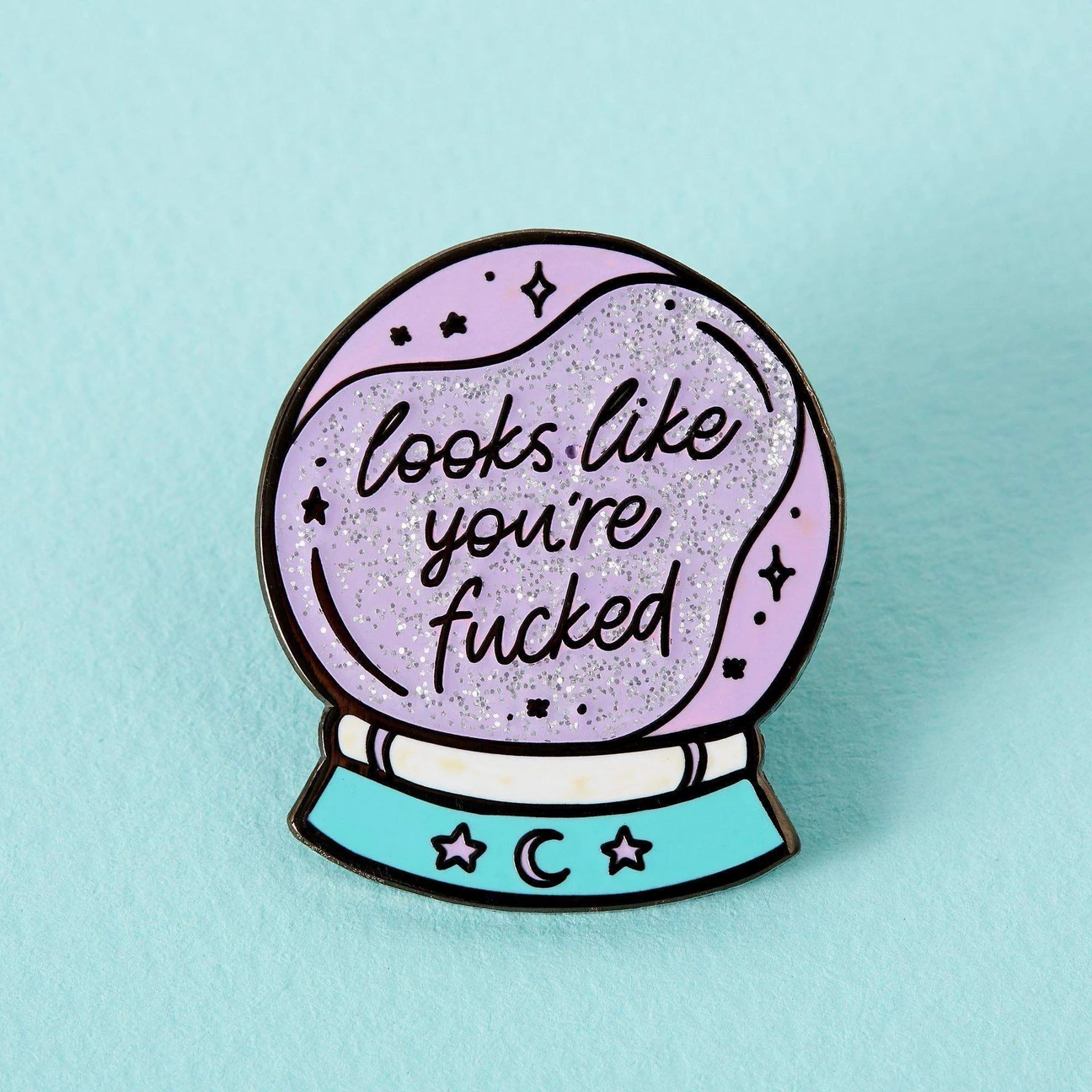 Crystal Ball Enamel Pin