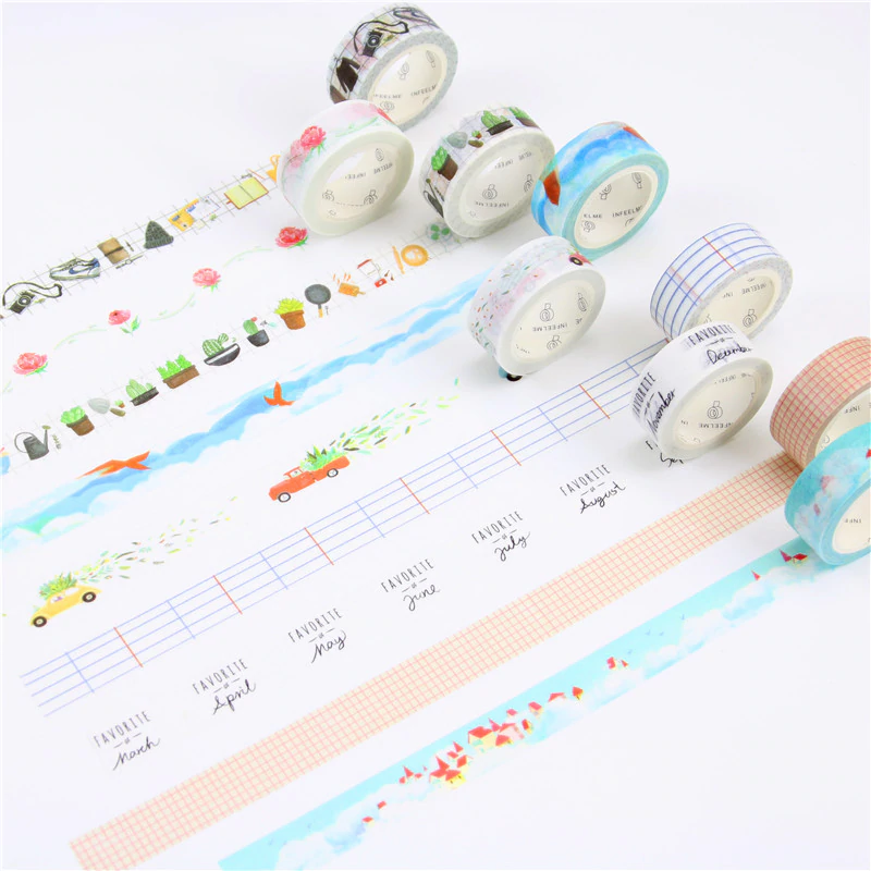 Pink Grid Washi Tape