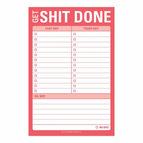 Knock Knock Get Shit Done Great Big Sticky Note