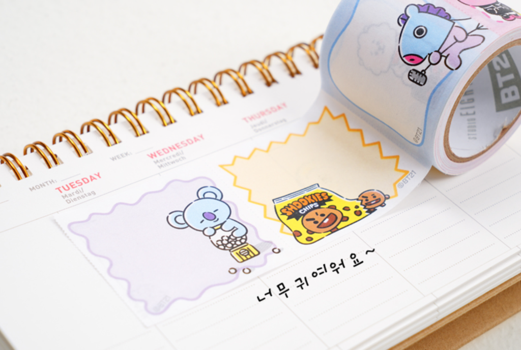BT21 OFFICIAL STICKY ROLL MEMOPAD
