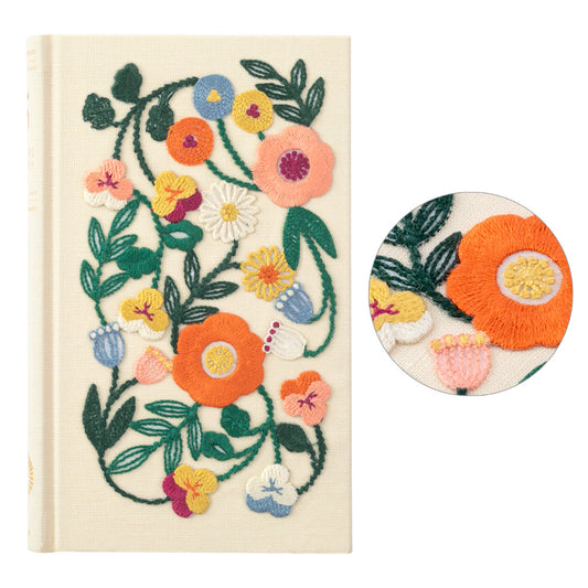 Journal 5 year Embroidery Flower