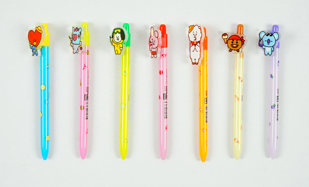 BT21 OFFICIAL ACRYLIC CLIP BALL POINT PEN