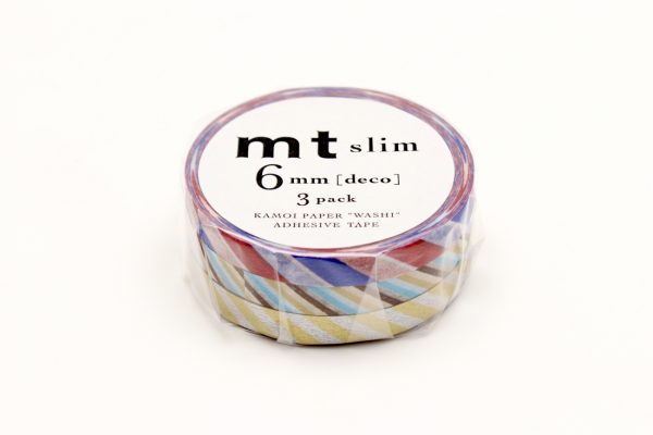 MT Washi Slim Masking Tape (6mm) (Pack of 3)