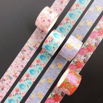 6Pcs Floral Washi Tape Set