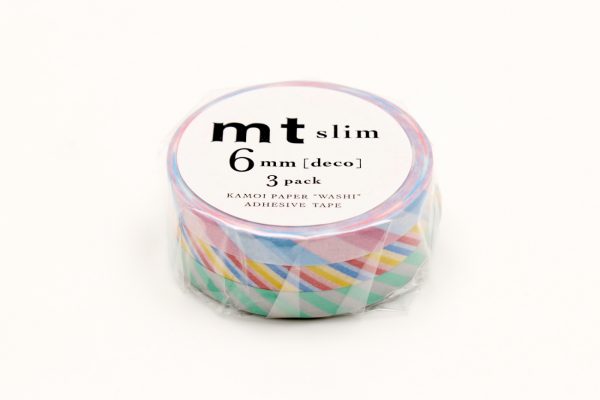 MT Washi Slim Masking Tape (6mm) (Pack of 3)