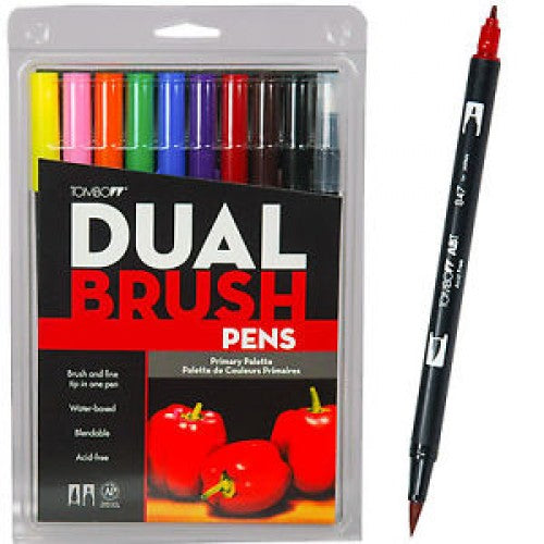 Tombow Dual Brush Pen - Set of 10