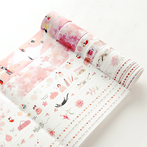 8 Piece Sakura Season Washi Tape Set