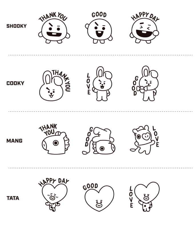 BT21 OFFICIAL STAMP