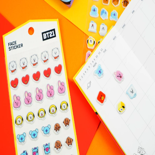 BTS BT21 OFFICIAL FACE STICKER