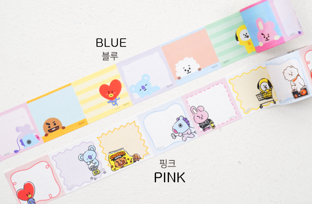 BT21 OFFICIAL STICKY ROLL MEMOPAD