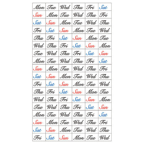 Day of the Week Sticker