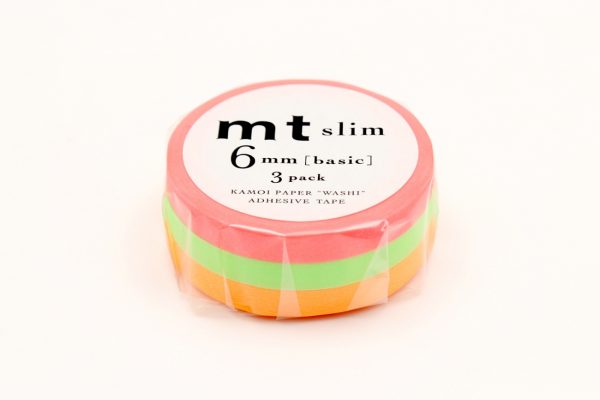 MT Washi Slim Masking Tape (6mm) (Pack of 3)
