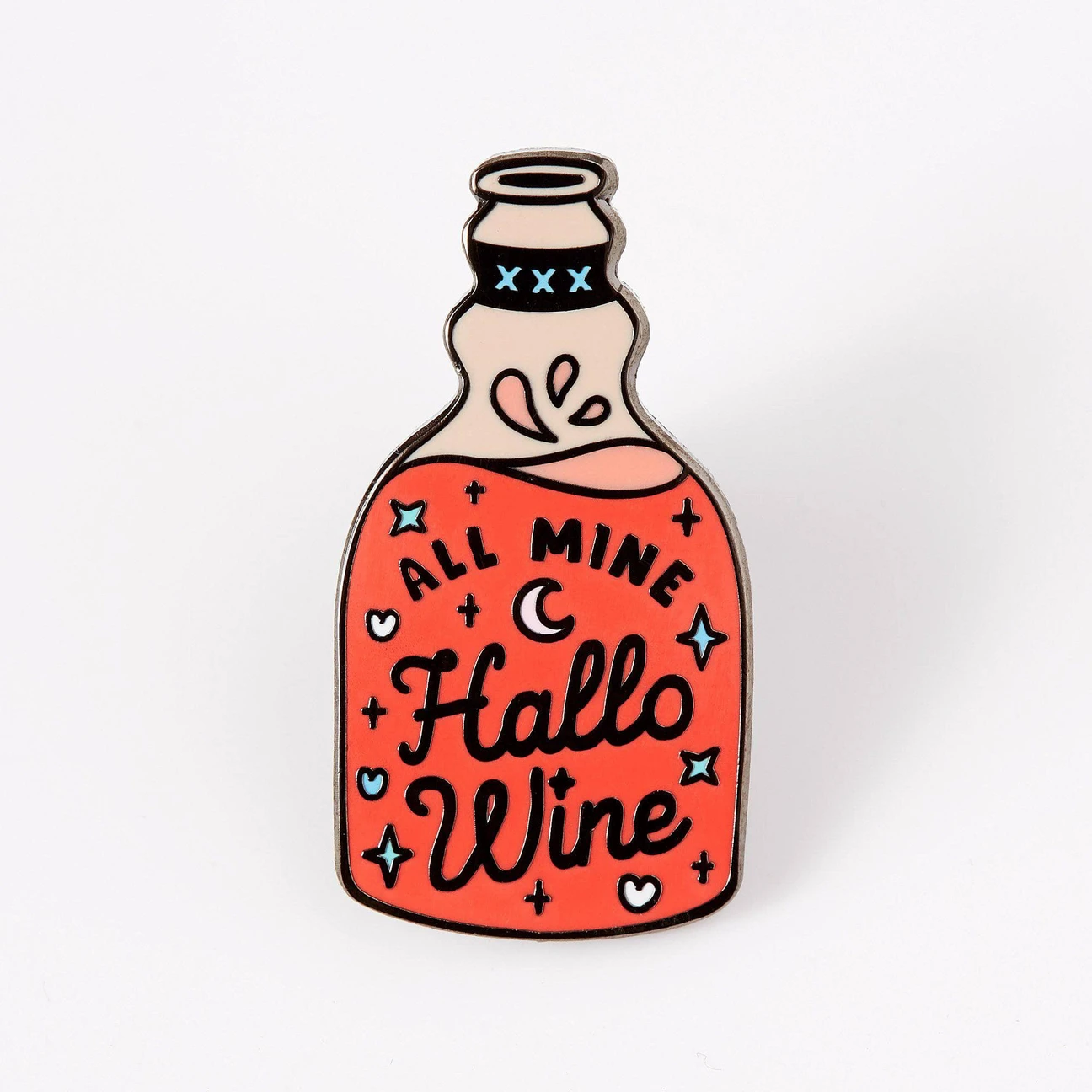 All Mine Hallo-Wine Halloween Enamel Pin