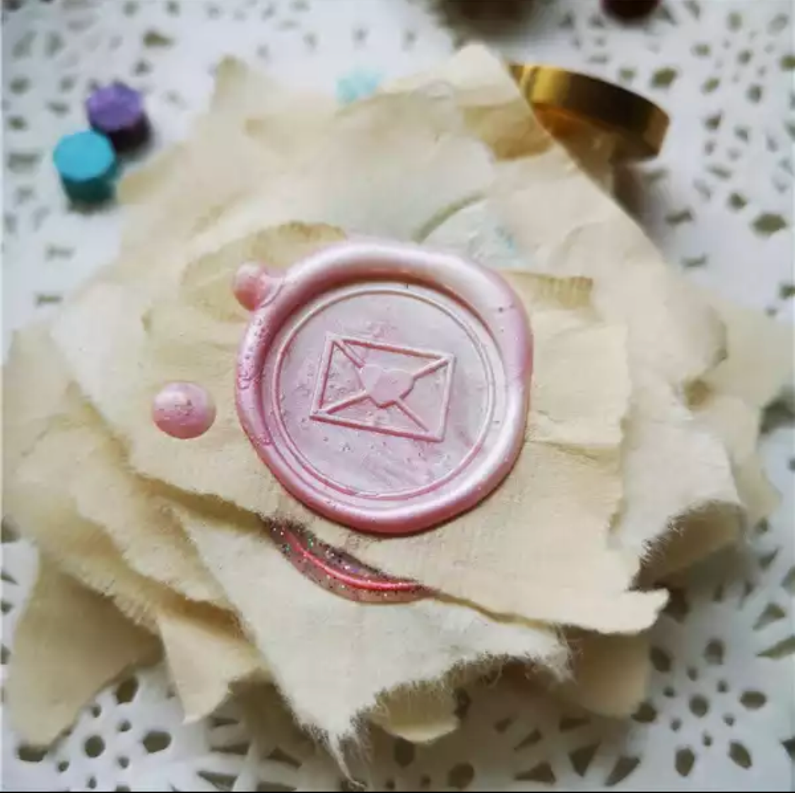 Heart Envelope Wax Seal Stamp Head