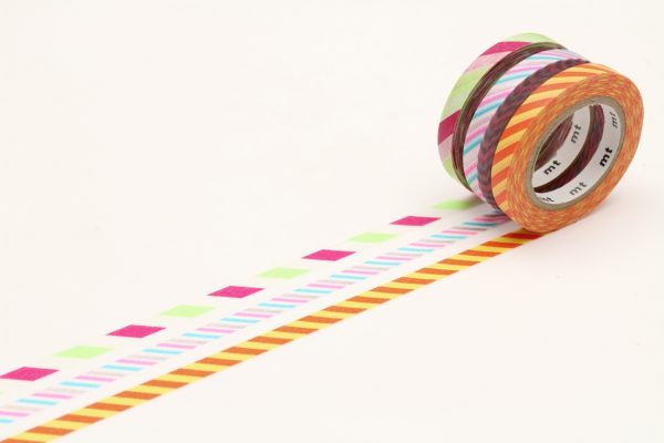 MT Washi Slim Masking Tape (6mm) (Pack of 3)