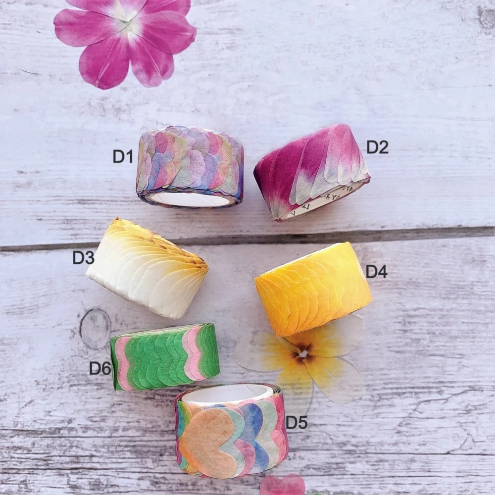 Purple Picturesque Washi Flower Petal