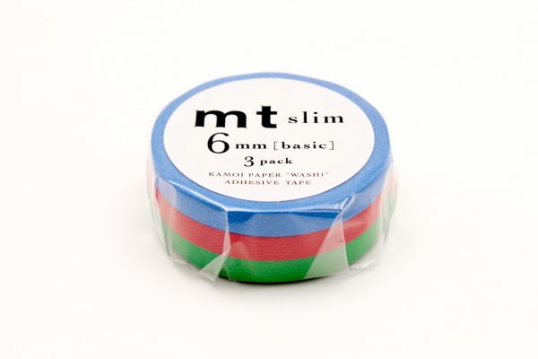 MT Washi Slim Masking Tape (6mm) (Pack of 3)