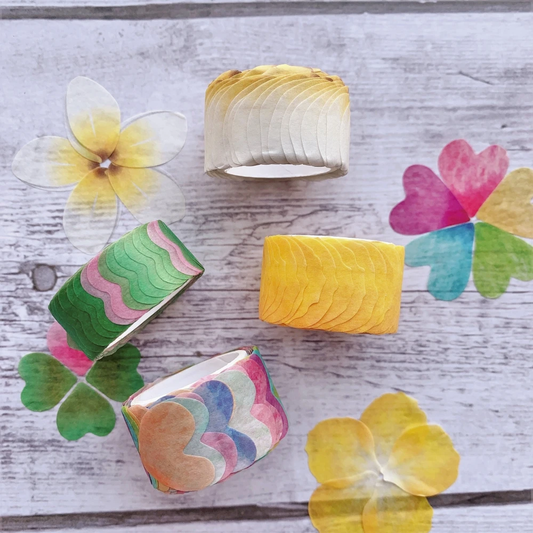 Purple Picturesque Washi Flower Petal