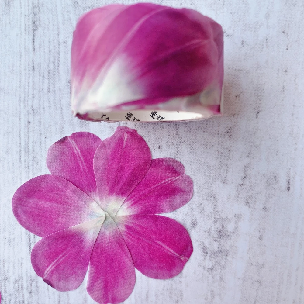 Purple Picturesque Washi Flower Petal