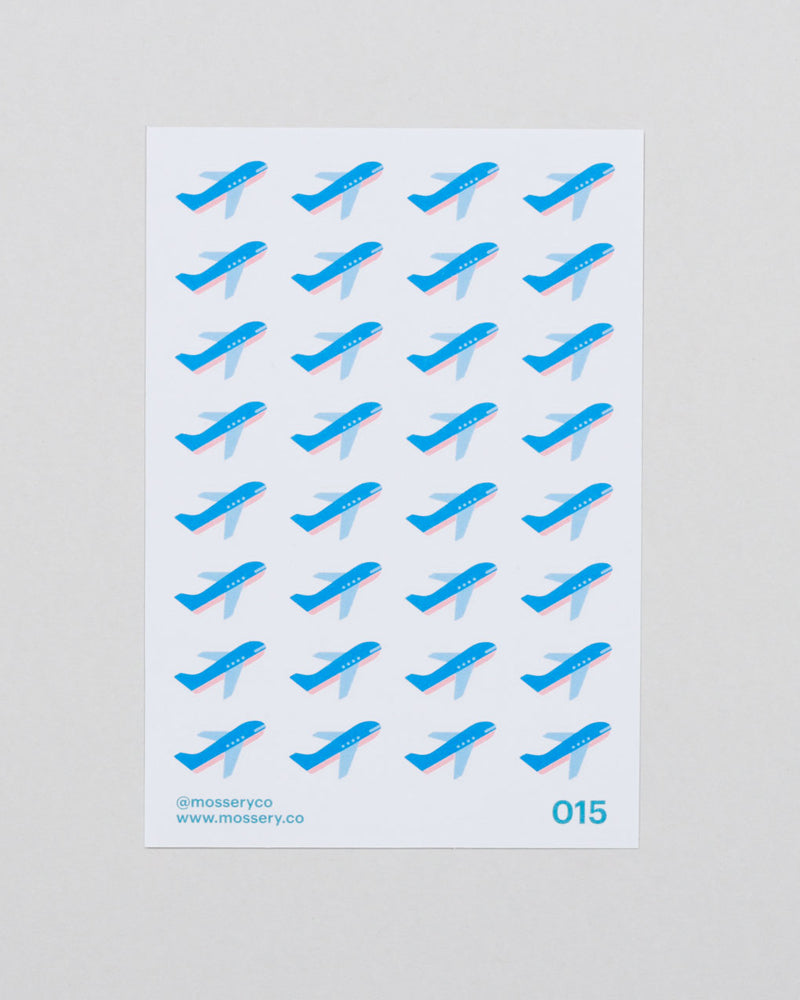 Mossery Stickers- Aeroplane