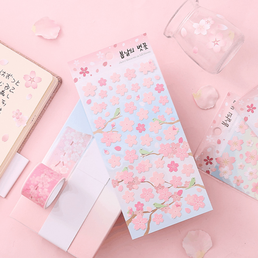 Sakura Cherry Blossom Stickers - In Full Bloom