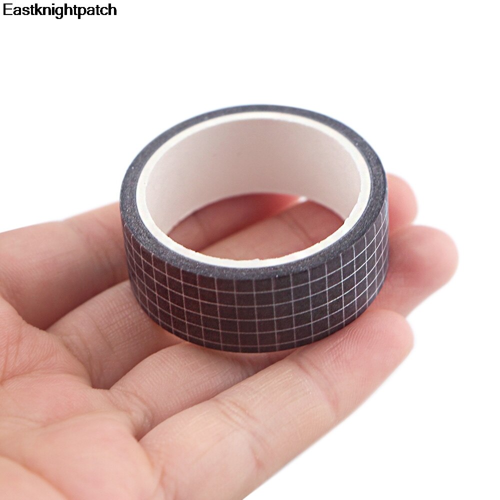 Dark Grey Grid Washi Tape