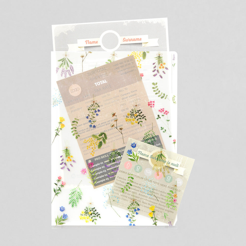 3 Pockets Clear Cover (A4)