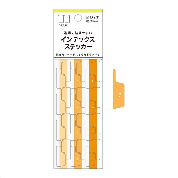Monthly Index Sticker