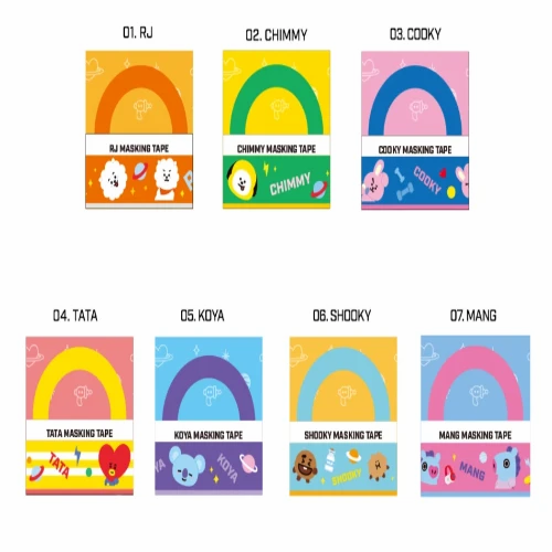 BT21 OFFICIAL WASHI TAPE