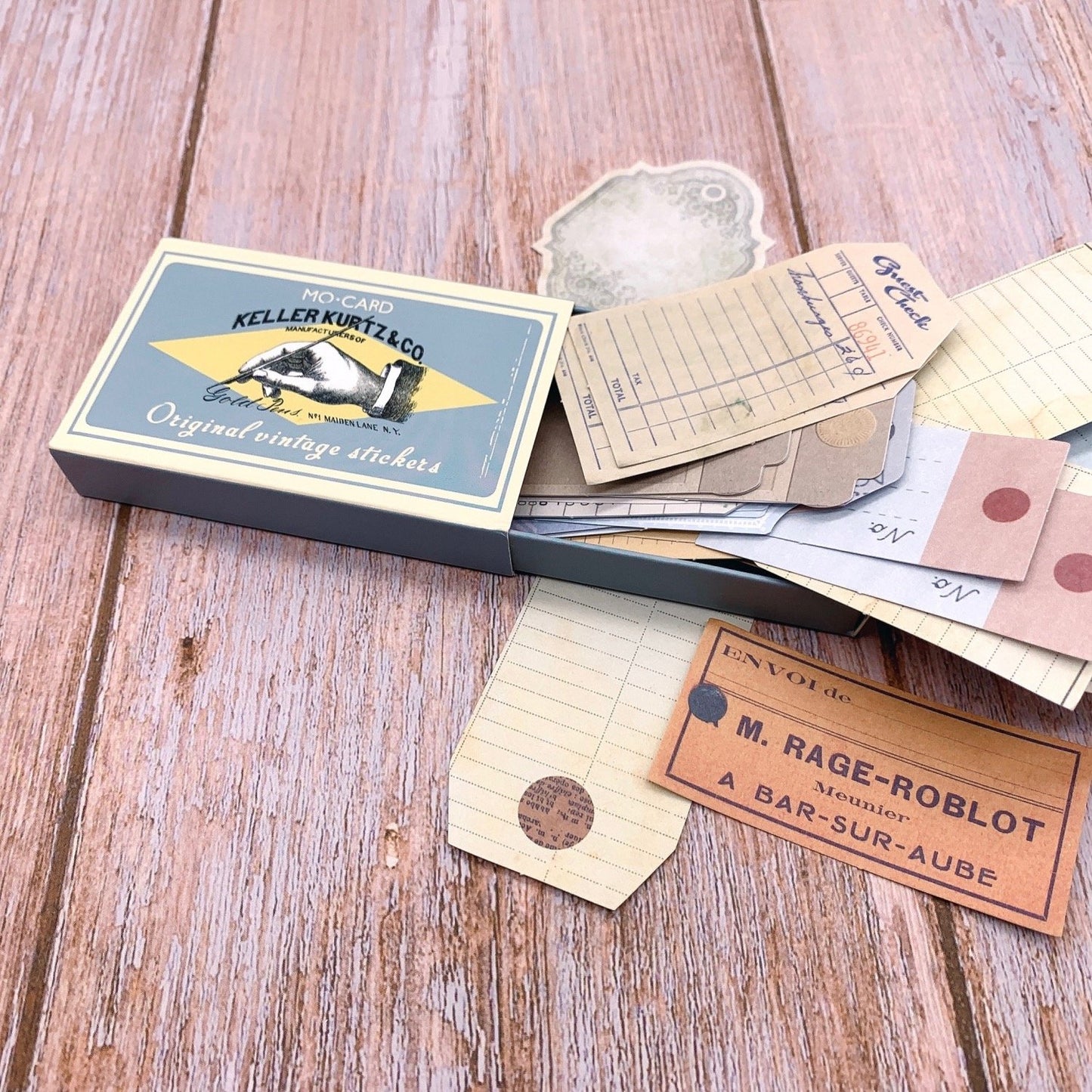 60 Piece Vintage Commerce Stickers