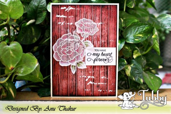Floral Peony Clear Stamp