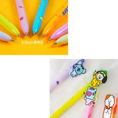 BT21 OFFICIAL ACRYLIC CLIP BALL POINT PEN