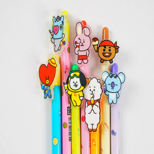 BT21 OFFICIAL ACRYLIC CLIP BALL POINT PEN