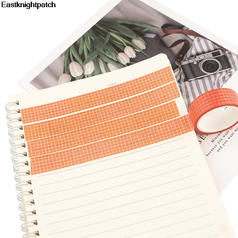 Orange Grid Washi Tape