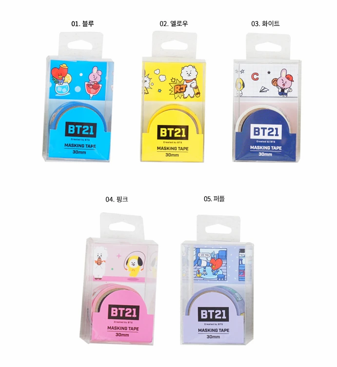 BT21 OFFICIAL WASHI TAPE