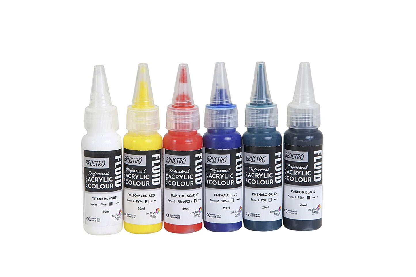 Fluid Acrylic 20ml Pk of 5+1