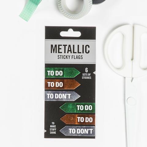 Knock Knock To Do / To Don't No Metallic Sticky Flags