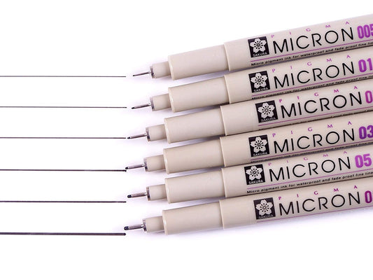 Sakura Pigma Micron Pen - set of 6