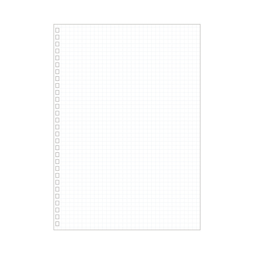 Twist Notebook Exclusive Use Leaf - Grid Ruled